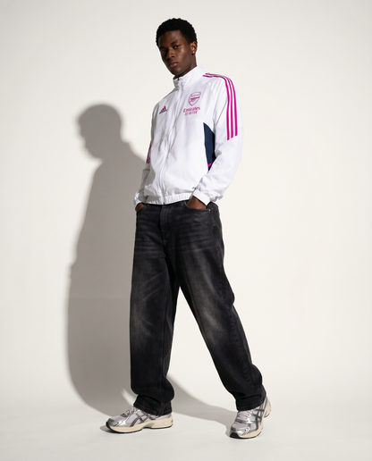 Arsenal Windbreaker - White & Pink Edition