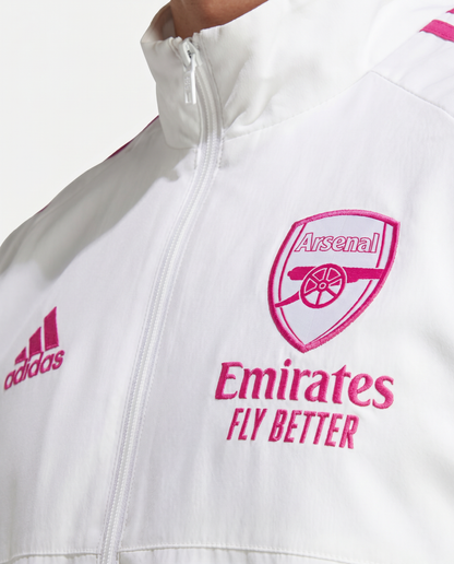 Arsenal Windbreaker - White & Pink Edition