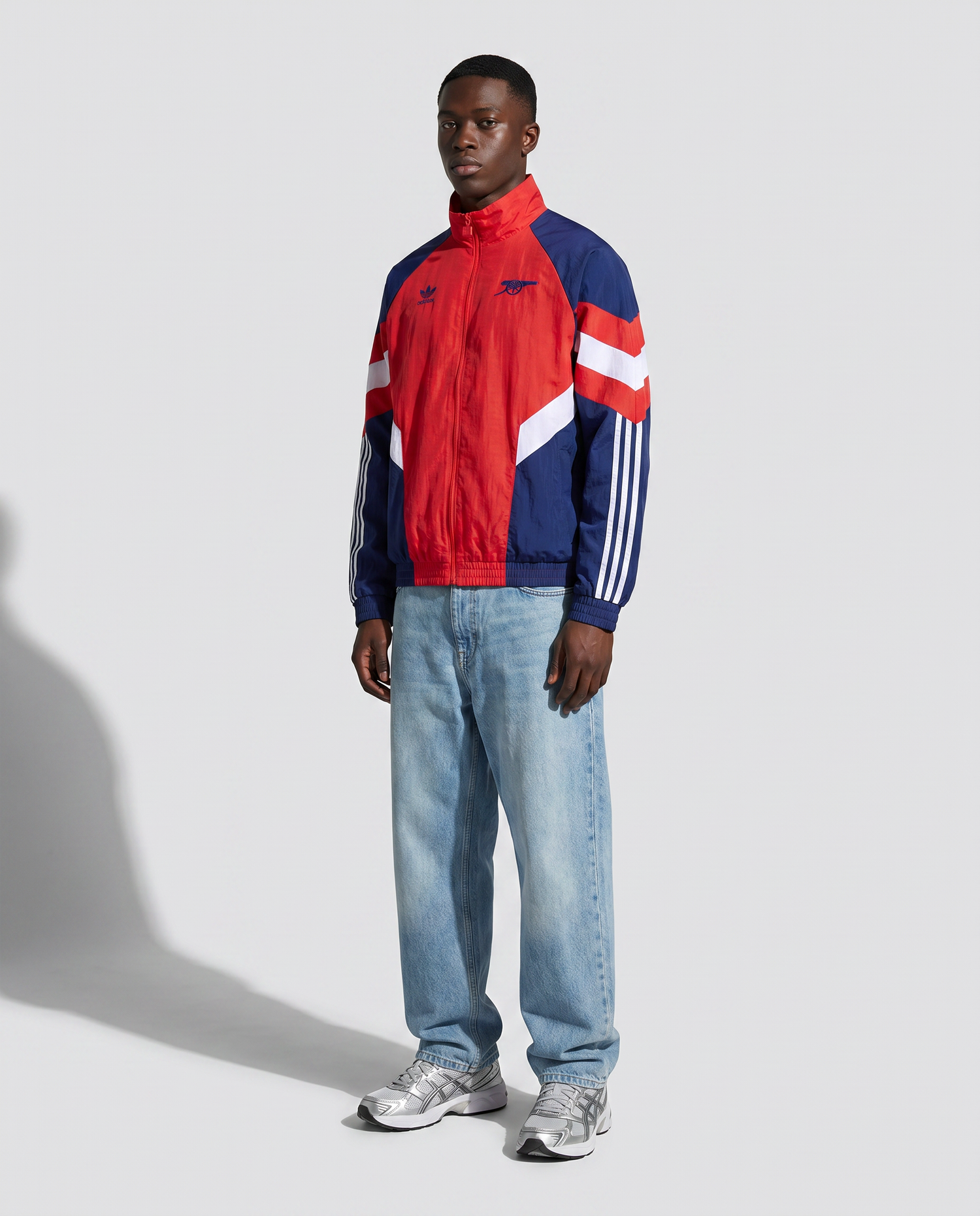 Arsenal Retro Track Jacket - Red & Navy Legends Edition