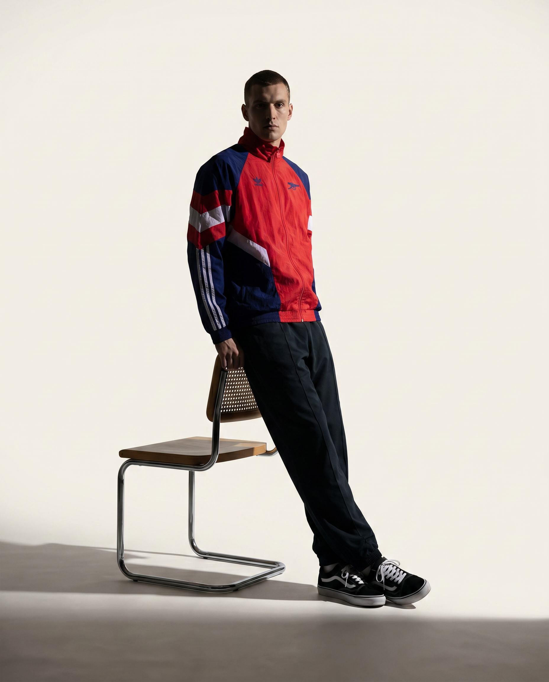 Arsenal Retro Track Jacket - Red & Navy Legends Edition - Gallery 4