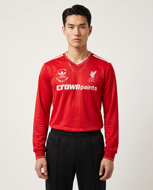 Liverpool Home Retro Long Sleeve Shirt 1985/87