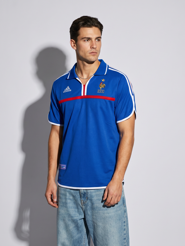 France 2000 Home Retro — Euro Champions in Royal Blue - Secondary