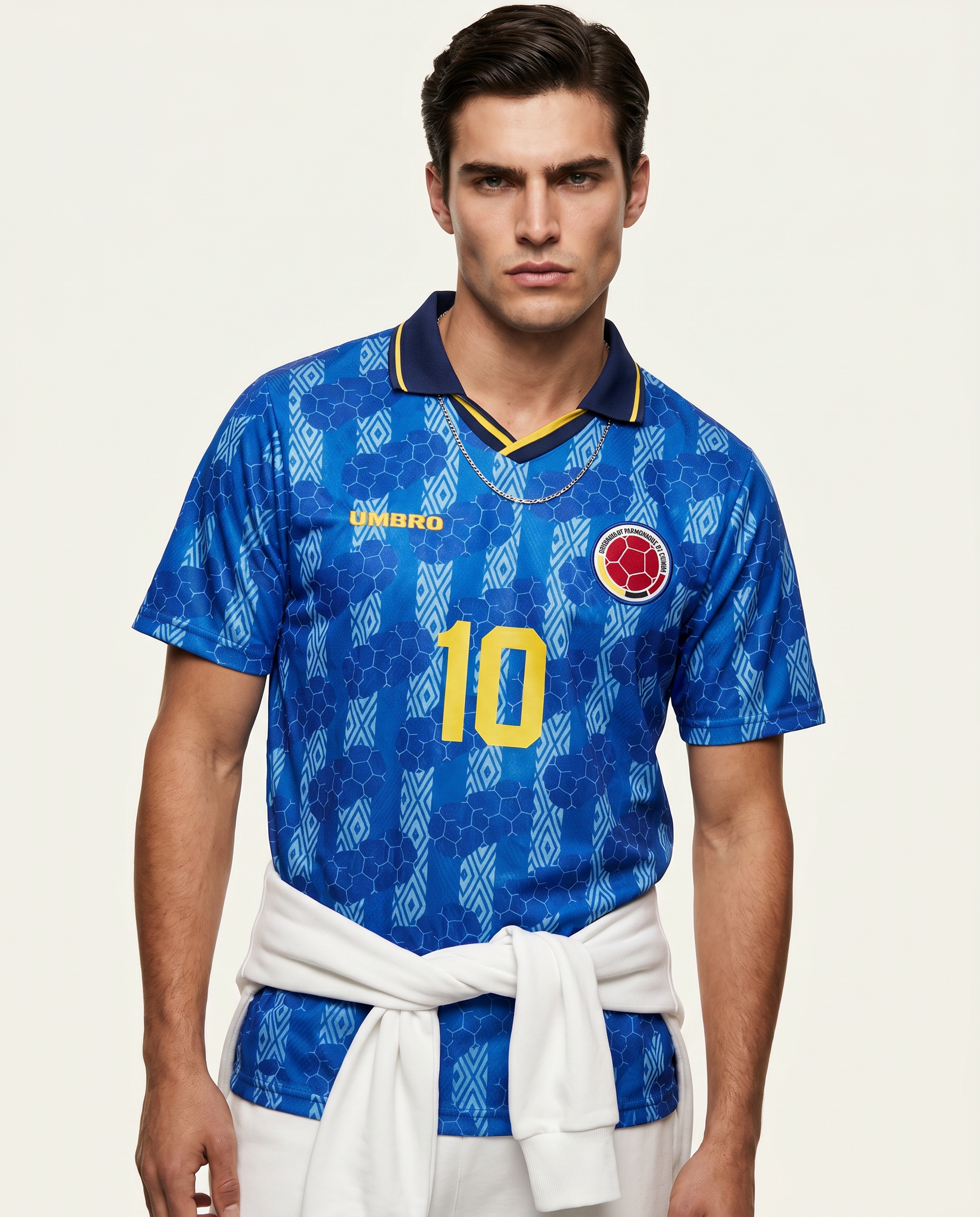 Colombia Away Retro ~1995 — The Cafetero 90s Blue - Gallery 1