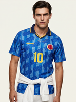 Colombia Away Retro ~1995 — The Cafetero 90s Blue - Thumbnail 1