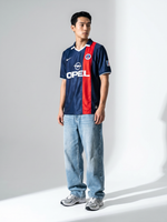 PSG 2001/02 Home Retro — Navy, Red Stripe, and Early 2000s Attitude - Thumbnail 1