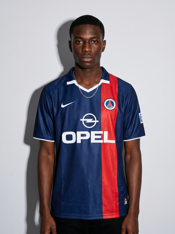 PSG 2001/02 Home Retro — Navy, Red Stripe, and Early 2000s Attitude - Secondary