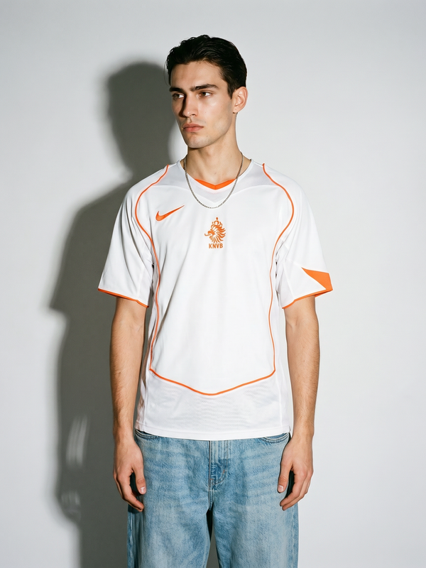 Netherlands 2004 Away Retro — The Oranje White Classic