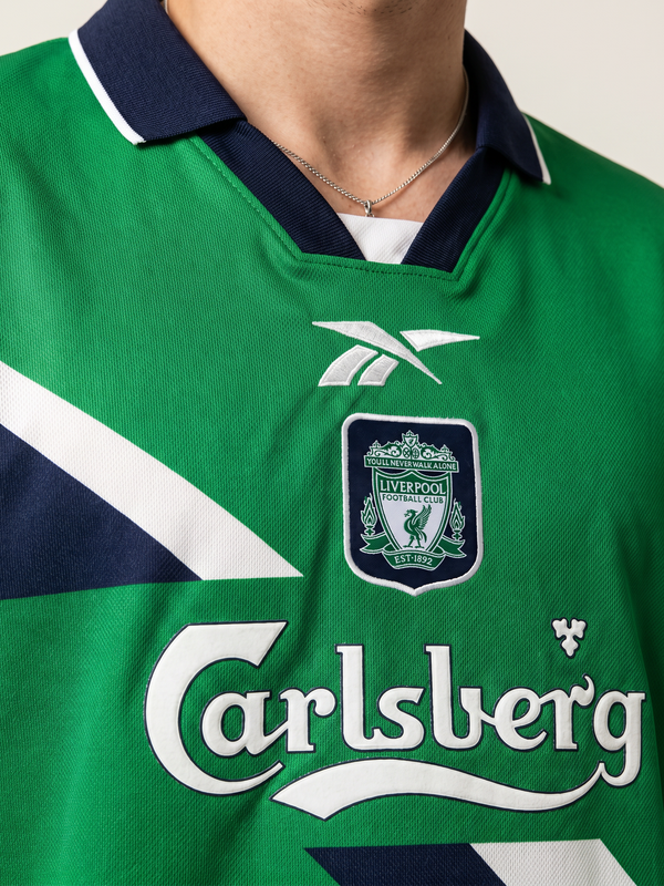 Liverpool Away Retro Shirt 1995/96 Green - Secondary