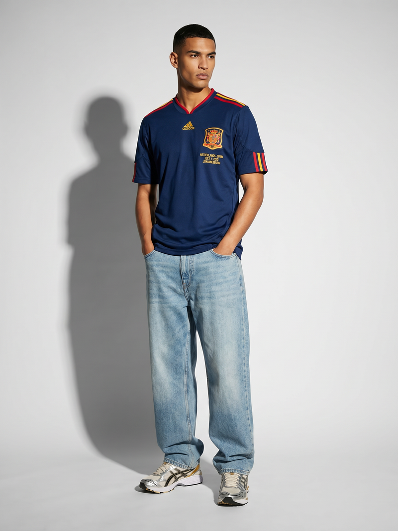 Spain 2010 Away Retro — World Cup Champions Navy - Image 2