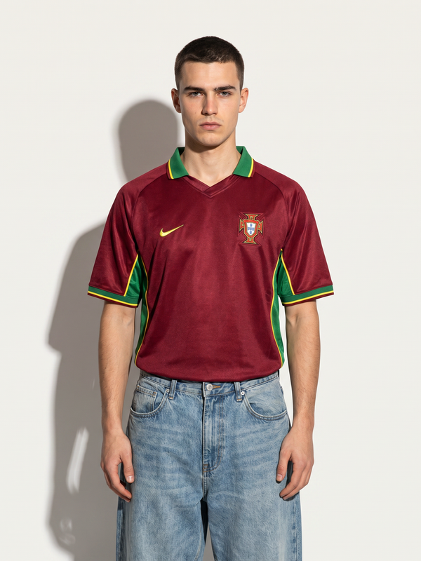 Portugal 1998 Home Retro — The France World Cup - Secondary