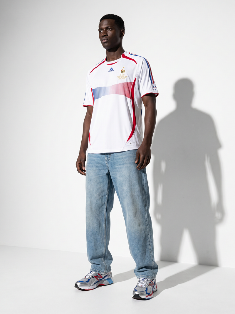 France 2006 Away Retro — World Cup Final Journey in White & Blue - Image 1