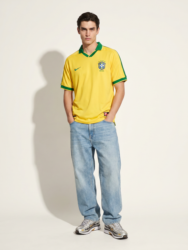Brazil 1997 Home Retro Jersey — The Copa América Champions - Secondary