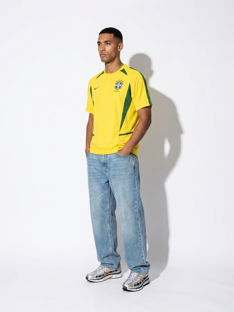 Brazil 2002 Home Retro Jersey — The World Cup Winners - Image 1