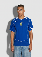 Brazil 2004 Away Retro Jersey — The Blue Seleção - Thumbnail 1