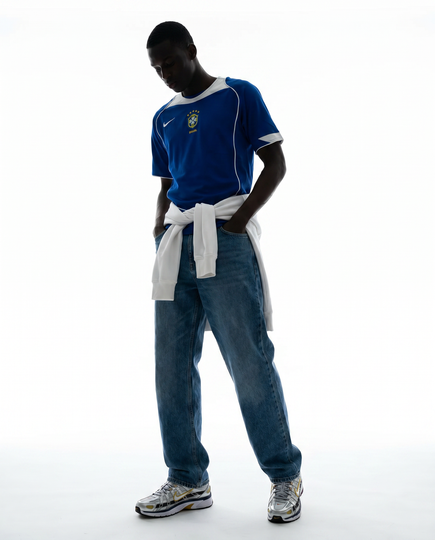 Brazil 2004 Away Retro Jersey — The Blue Seleção