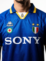 Juventus 95/96 Away Retro — The Bianconeri Blue Classic - Thumbnail 2