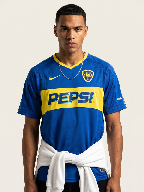 Boca Juniors 03/04 Home Retro — The Xeneizes Classic Era - Secondary