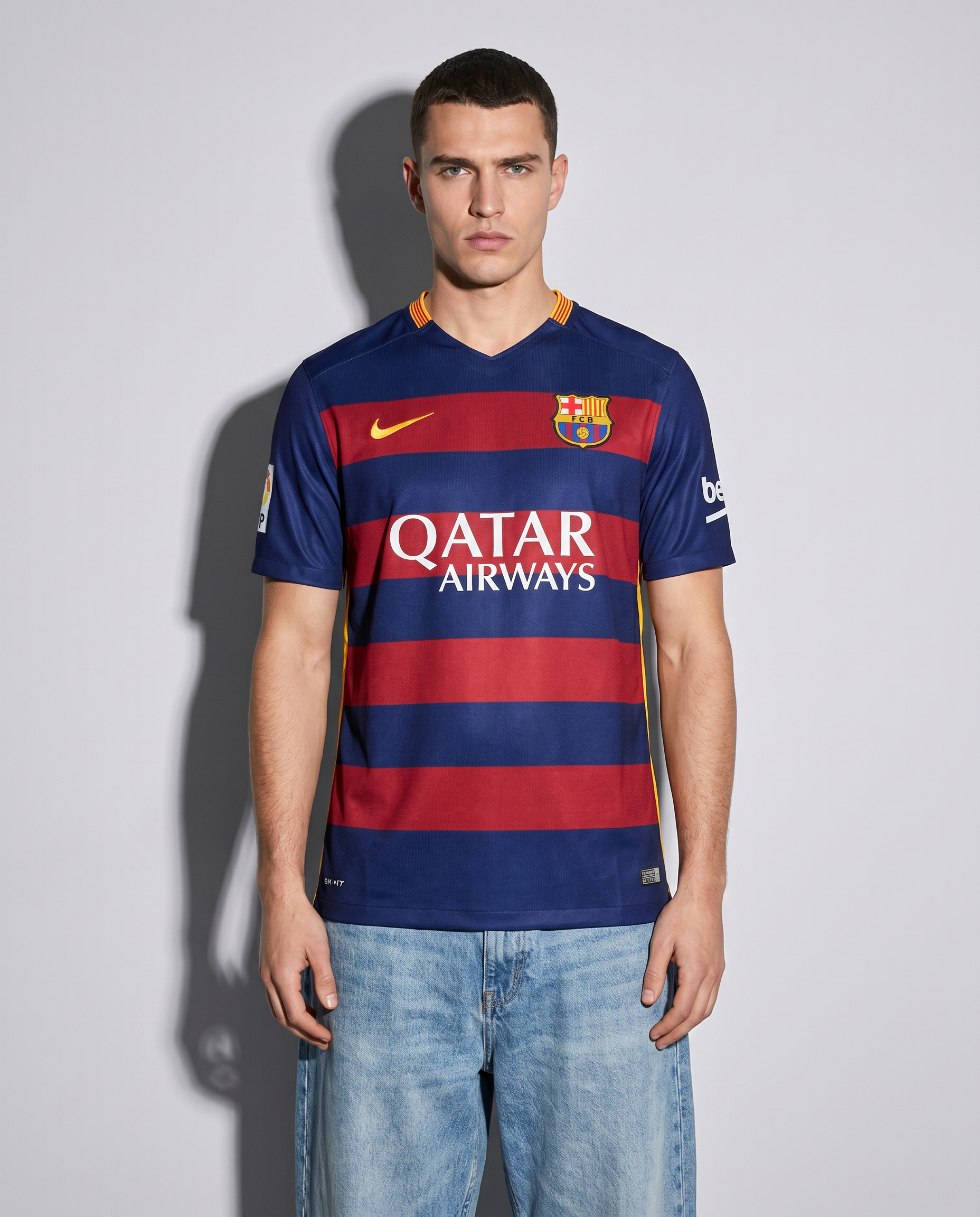 Barcelona 2015/16 Home Retro Jersey — Wide Stripes, Big Moments - Gallery 1