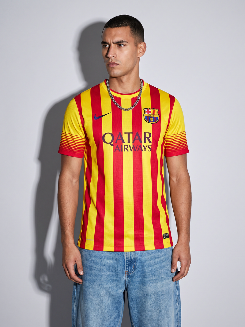 Barcelona 2013/14 Away Retro Jersey — The Senyera Classic - Image 1