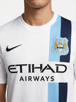 Manchester City White Etihad Airways Soccer Shirt - Thumbnail 2