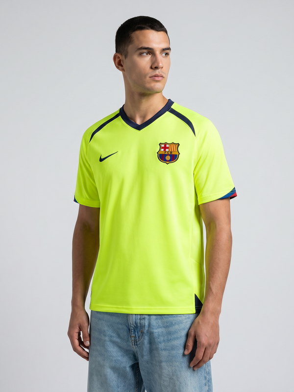 Barcelona 2005/06 Away Retro — The Blaugrana Yellow Classic