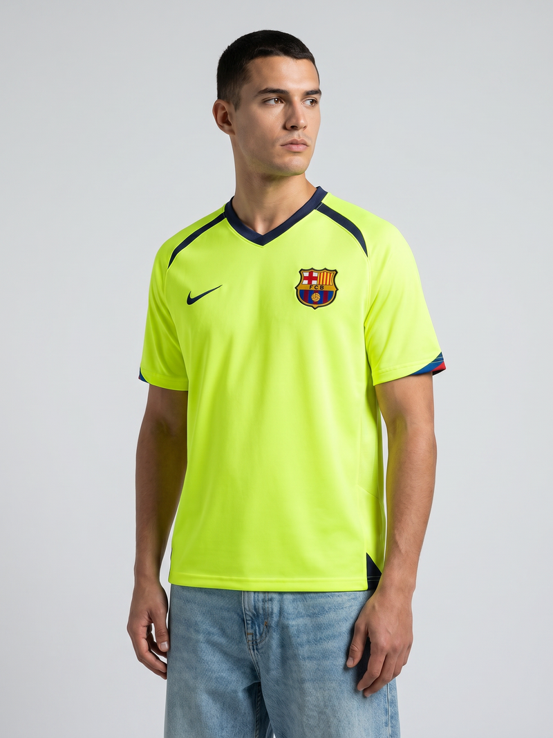 Barcelona 2005/06 Away Retro — The Blaugrana Yellow Classic - Image 1