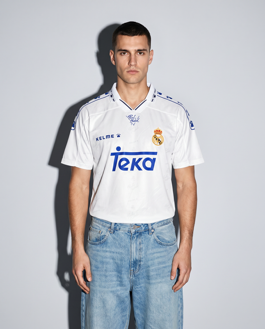 Camiseta retro local Real Madrid 94/96 — Realeza blanca